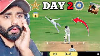 WILL INDIA SURVIVE DAY 2🥵PAKISTAN VS INDIA 😮 TEST SERIES DAY 2 RC SWIPE GAMEPLAY IN HINDI URDU [upl. by Kato]