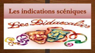 Les indications scéniques quotles didascalies quot [upl. by Naiva]