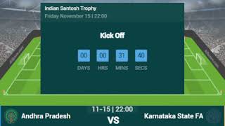 ANDHRA PRADESH VS KARNATAKA LIVE  2024 SANTOSH TROPHY TODAY MATCH LIVE  KAR VS AP LIVE MATCH [upl. by Efren219]