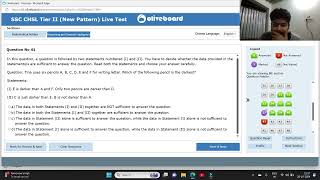 SSC chsl mains Oliveboard live test 2829 Oct [upl. by Nayllij703]