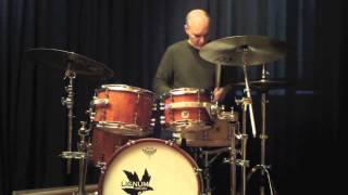 Stéphane Galland on the Lignum Drums fusion kit [upl. by Halehs]