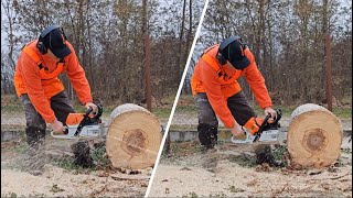 Stihl MS500i VS Stihl MS462 Same bar 20quotampchain [upl. by Kuster]