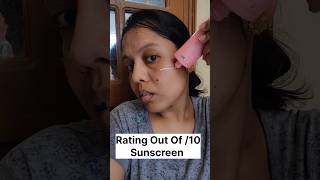 Sunscreen Review  Rating all my Sunscreen  sunscreen sunscreenreview trendingonshorts [upl. by Rehpotsirhc155]