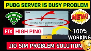 PUBG SERVER IS BUSY PLEASE TRY AGAIN LATER ERROR CODE RESTRICT AREA PROBLEM IN BATTLEGROUND MOBILE [upl. by Segroeg]