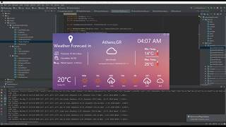 Beautiful java gui Weather APP with Swing in IntelliJ IDEANetBeans [upl. by Soisanahta]