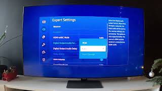 How to Adjust Expert Sound Settings on Samsung TV Q80A [upl. by Lennie]