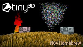 Tiny3D  Particles N64 Homebrew [upl. by Jerrilee]