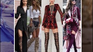 30 looks with miniskirt and buccaneer boots  30 Looks con minifalda y botas bucaneras BARFAY MODA [upl. by Notxed]