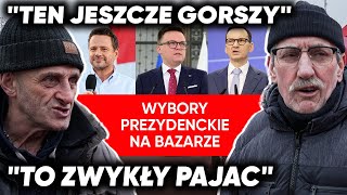 Emerytom puściły nerwy quotZdradzieckie mordyquot Wybory prezydenckie na bazarku  BAZAR POLITYCZNY 22 [upl. by Leciram]