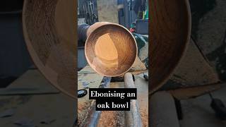 Ebonising an Oak Bowl [upl. by Yllen]