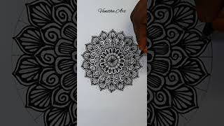 How to draw Mandala for Beginners  mandala art  stepbystep  doodle art [upl. by Washburn386]