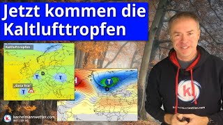 Wetterumstellung quotlightquot  Kaltlufttropfen kommen ins Spiel [upl. by Fortunio]