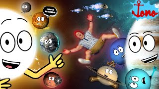 Planets of The Solar System Educational Song For Kids 🪐 Outer Space Brain Break 🚀 JONO KIDS SHOW [upl. by Nesyaj]