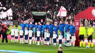 England National Anthem God Save The King  England vs Malta  Wembley Stadium [upl. by Ocirnor]