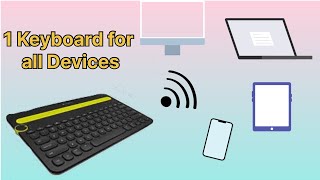 Logitech k480 best wireless keyboard is it still relevant in 2024 Upto 3 system [upl. by Akimahs430]