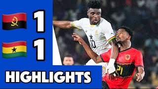 Angola 11 Ghana • Goals Highlight • 2025 AFCON Qualifiers [upl. by Alegnad122]