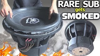 BLOWING a 1000 SUBWOOFER in 3 Minutes RARE 18quot Sub BLOWOUT  BASS Speaker TEARDOWN [upl. by Corbin]