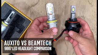 AUXITO vs BEAMTECH LED Headlight Bulb Comparison on my Nissan Xterra [upl. by Atsok992]