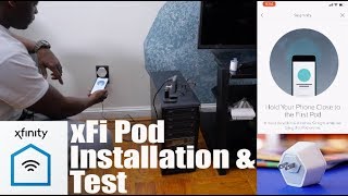 Xfinity Xfi Pods WiFi Extender connect and test [upl. by Lagiba]