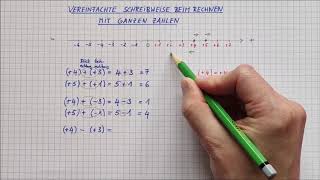 Ganze Zahlen  Vereinfachte Schreibweise  Mathe Mit MatheManu [upl. by Archie]