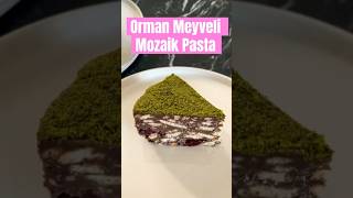 ORMAN MEYVELİ MOZAİK PASTA ✅ mozaikpasta nasılyapılır [upl. by Nelac64]