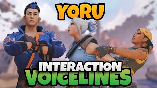 Valorant  Yoru Interaction Voice lines With Other Agents [upl. by Xer]