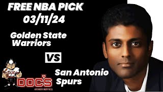 NBA Picks  Warriors vs Spurs Prediction 3112024 Best Bets Odds amp Betting Tips  Docs Sports [upl. by Anuahsed294]