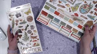 Simple Vintage Great Escape Shaker Folio  Country Craft Creations July 2020 Craftology Box Tutorial [upl. by Nomad]