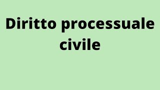 Corso di diritto processuale civile lezione 46 [upl. by Ahtivak9]