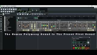 Free Polymoog demo Gary Numan Vox Humana Sound [upl. by Nnoryt]