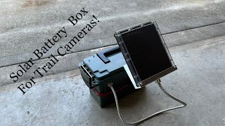 HOW TO MAKE SOLAR BATTERY BOXES FOR TRAIL CAMERAS [upl. by Pitt]