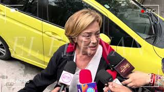 SILVIA PASQUEL MOLESTA POR CAIDA DE ALEJANDRA GUZMAN EN EL AEROPUERTO DE LA CDMX [upl. by Ahsilla]