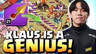 Klaus uses ROCKET SPEAR TRICK for INSANE VALUE Clash of Clans [upl. by Galatea718]