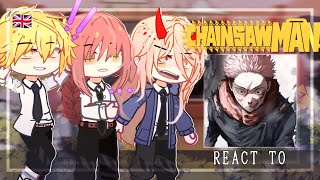 Chainsaw Man React To Itadori Yuji  Shibuya Arc  Jujutsu Kaisen JJK  Gacha Club [upl. by Cosme314]