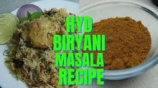 Hyderabadi Biryani Masala Powder Recipe [upl. by Dirraj]