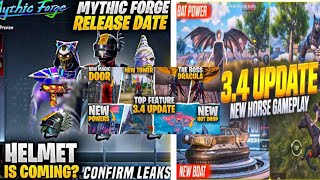 34 Update Is Here  Top Best Features  Next Mythic Forge Release Date  PUBG MOBILE [upl. by Ekralc]