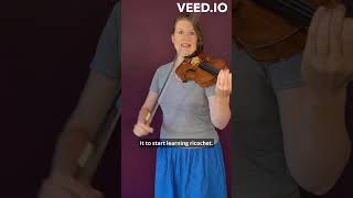 Learn ricochet bowing on the violin shorts [upl. by Elaine]