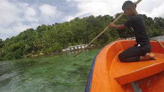 Boat Trip from Weno to Uman Chuuk Micronesia [upl. by Eenad]