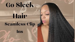 GO SLEEK HAIR SEAMLESS CLIP INS INSTALL [upl. by Eltsirk]