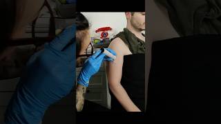 Allergy test on the arm asmr shorts allergy allergytest femaleasmr allergytreatment [upl. by Gustavo]