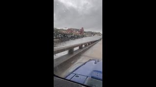 Canal near MidCity nearly overtopping [upl. by Larina]