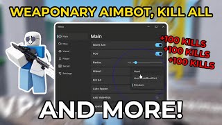 Roblox Weaponry  KILL ALL SILENT AIM HITBOX EXPANDER  ESP  Best Weaponry Script [upl. by Areikahs]