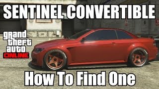 GTA V Online  Sentinel Convertible Rare Car Spawn Location  Amandas Car GTA 5 [upl. by Acinomahs441]