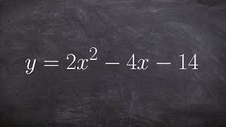 Solving a quadratic by completing the square [upl. by Enerak731]