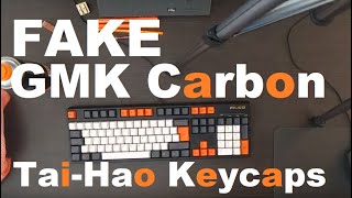 Tai Hao Halloween to FAKE GMK Carbon key cap replacement on a Filco with Cherry MX Blacks [upl. by Spalding]