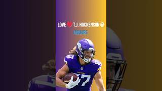 ❤️Love TJ Hockenson vs jaguars 10th worst pass defense vs tightends vikings startsit nfl [upl. by Hutson692]