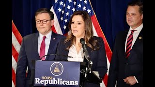 Chairwoman Stefanik Kamala Harris and Far Left Democrat Policies Threaten the American Way of Life [upl. by Annawoj274]