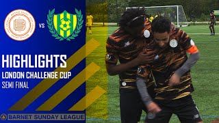 LONDON CHALLENGE CUP  SEMI FINAL  BAITEZE FC VS MEHMETCIK FC [upl. by Noryd]