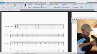 Tracking Guitar Tablature in Sibelius with a MIDI Guitar [upl. by Yk]