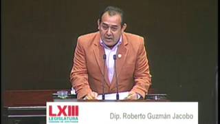 Dip Roberto Guzmán MORENA  Exhorto a SHCP sobre Recursos Aprobados en PEF 2015 Anexo 30 [upl. by Lannie]